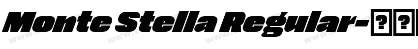 Monte Stella Regular字体转换